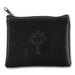 Black Leather Cross Rosary Case