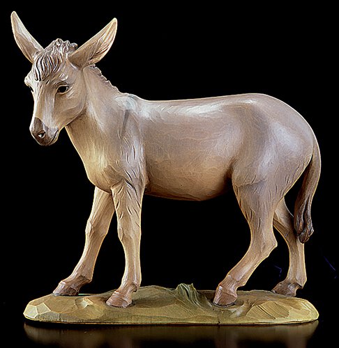 15" H Nativity Figurine - Val Gardena Donkey