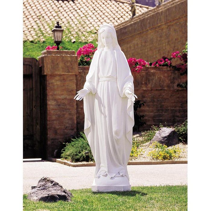 50" H Our Lady of Grace White Statue Our Lady of Grace - 50" White Statue Garden Statue
