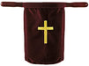 Velvet Embroidered Cross Offering Bag