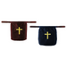 Velvet Embroidered Cross Offering Bag