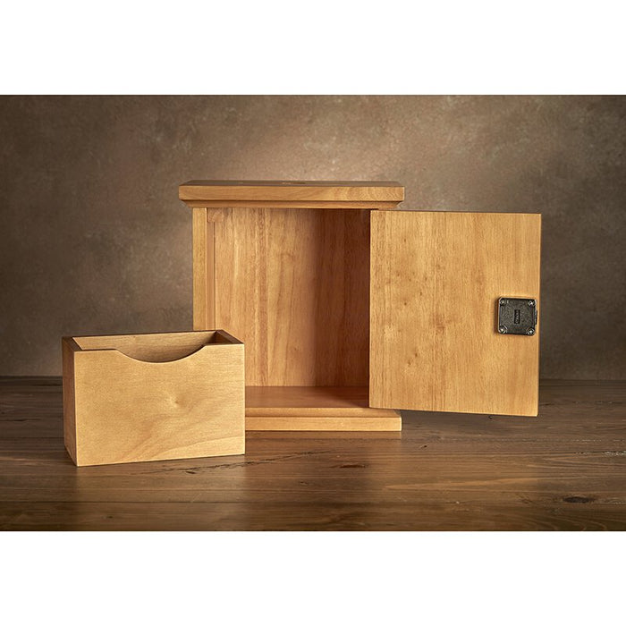 Wall Offering Box - Medium Oak Stain