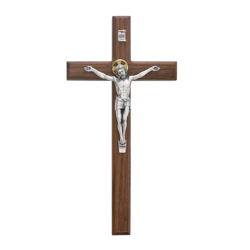 12" Walnut Beveled Crucifix Crucifix Crucifix Symbolism Catholic Crucifix items