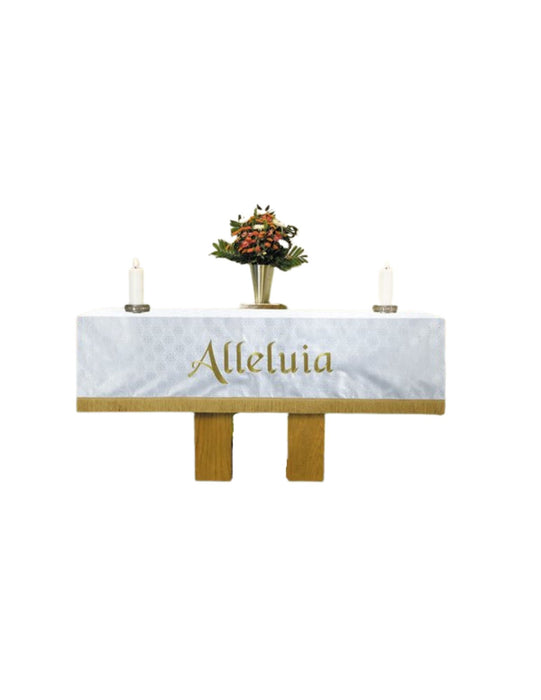 White Maltese Jacquard Altar Frontal