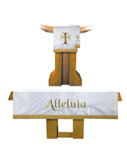 White Maltese Jacquard Parament Set