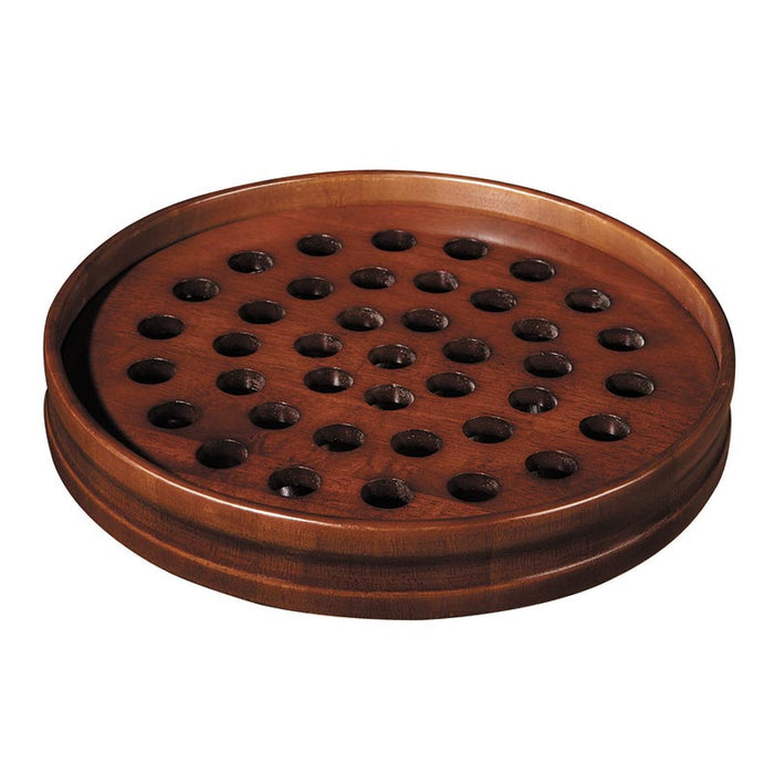 Wood Communion Tray (Walnut Stain)