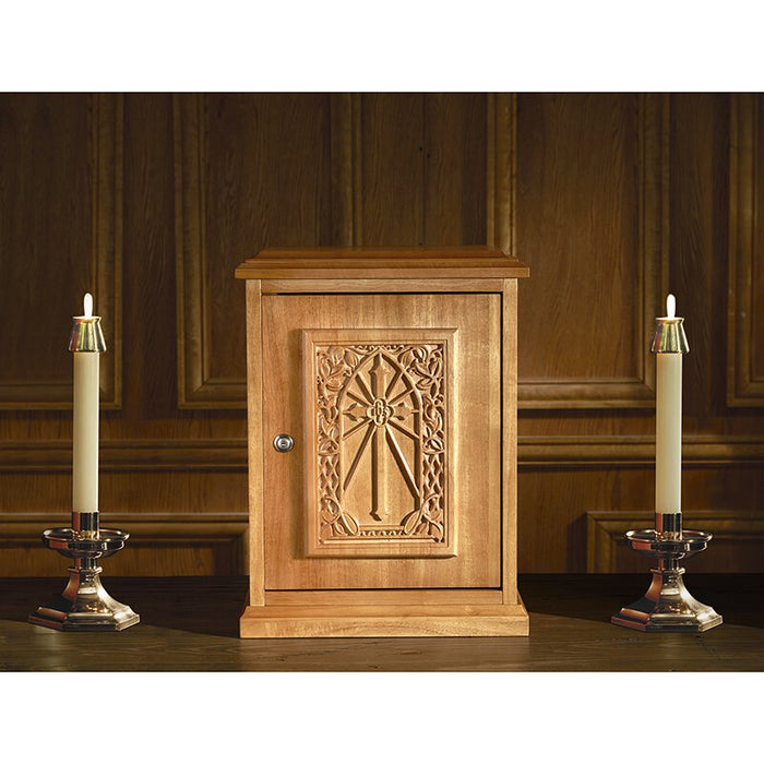 Wood IHS Cross Tabernacle - Medium Oak