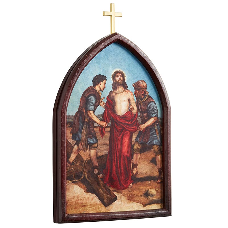 Wood Plaque Stations of the Cross