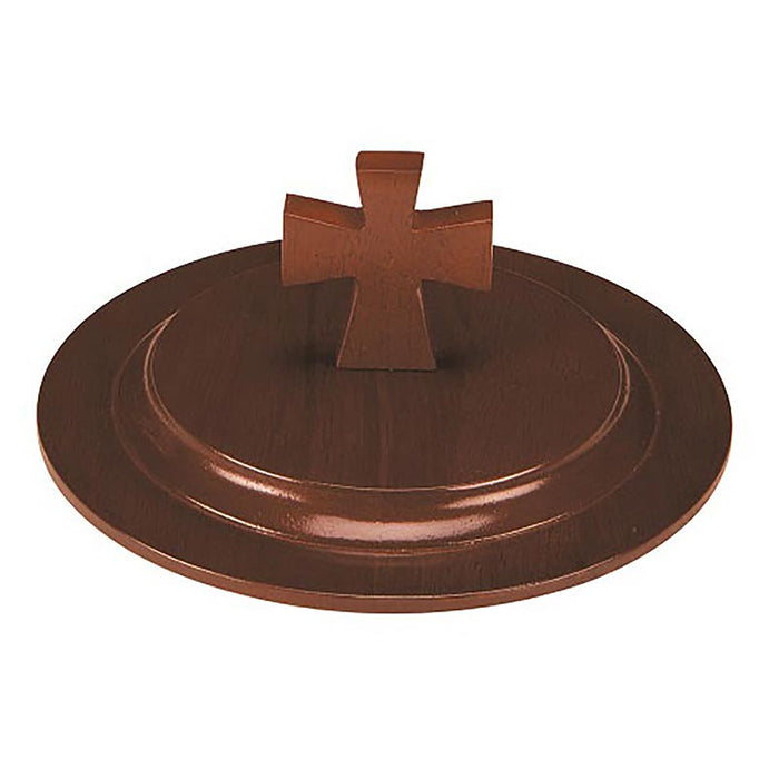 Wood Stacking Bread Plate Lid (Walnut Stain)