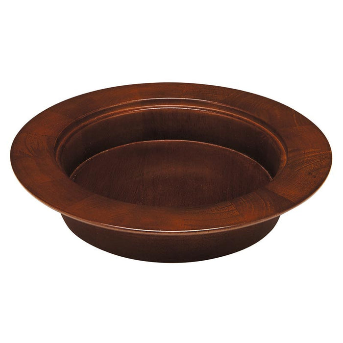 Wood Stacking Bread Plate (Walnut Stain)