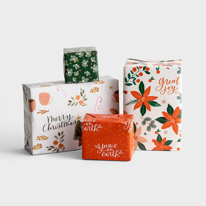 Wrapping Paper Bundle - Studio 7, Festive Florals, Holiday Helper