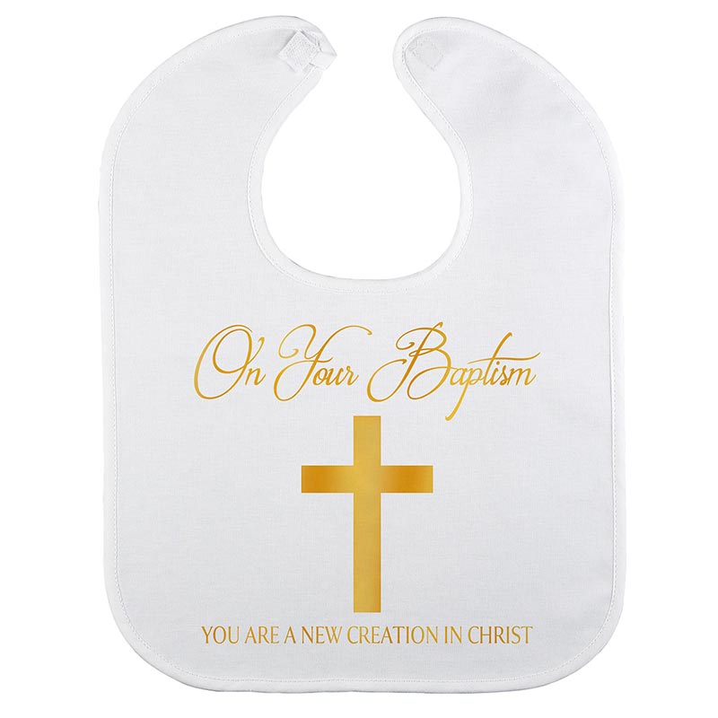 You are a New Creation in Christ Baptismal Bib (6 pieces per package)