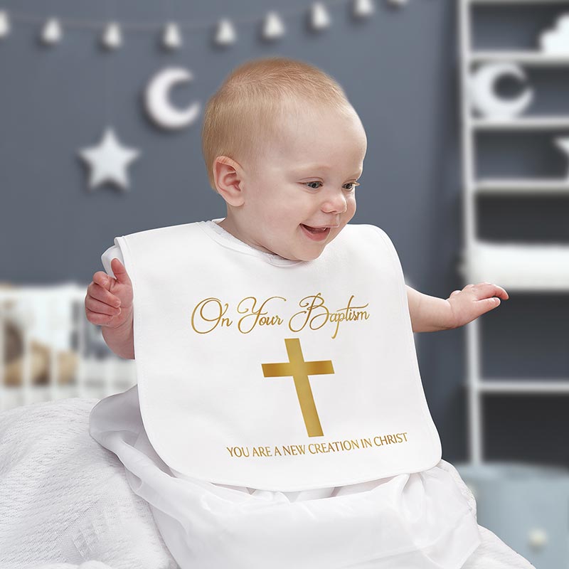 You are a New Creation in Christ Baptismal Bib (6 pieces per package)