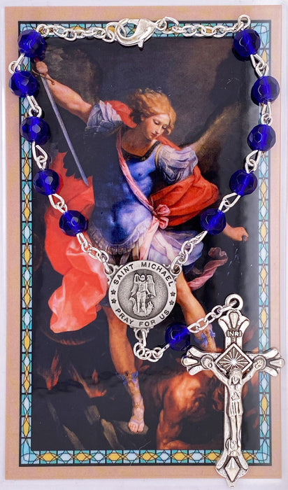 St. Michael Auto Rosary with Card Set St. Michael Auto Rosary St. Michael Auto Rosaries