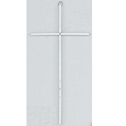 10" Aluminum Hammered Cross