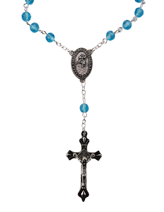 Aquamarine March Auto Rosary