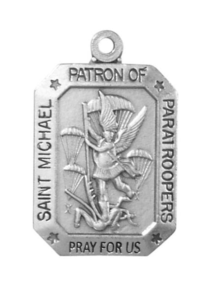 St. Michael Heritage Medal With 24" Chain Paratrooper Armed Forces Medal St. Michael Paratrooper Armed Forces Medal St Michael Paratrooper Armed Forces Medal