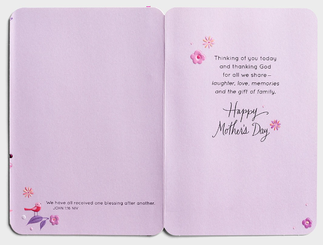 Mother's Day - Aunt - Family Stays in Our Hearts - 1 Premium Card