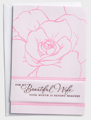 Mother's Day - My Beautiful Wife - 1 Premium Card