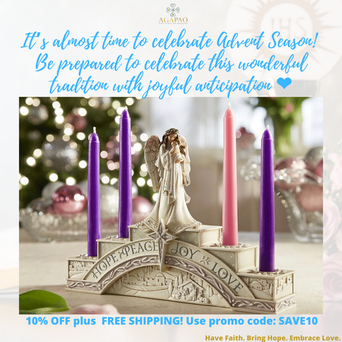 7.25"H Angel Advent Candle Holder