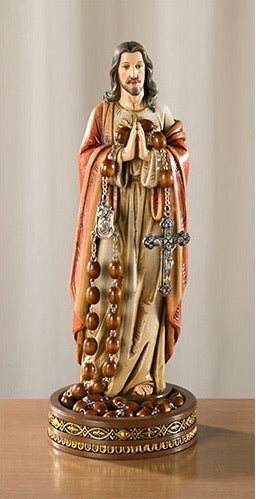 8.5" Sacred Heart Figurine Rosary Holder