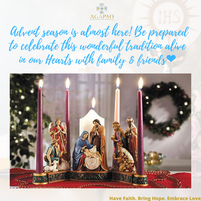 12.75” Long Nativity Advent Candleholder — Agapao Store