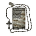 Gun Metal Battle Rosary with St. Benedict Medal Military Protection Armed Forces Protection Armed Forces Guidance