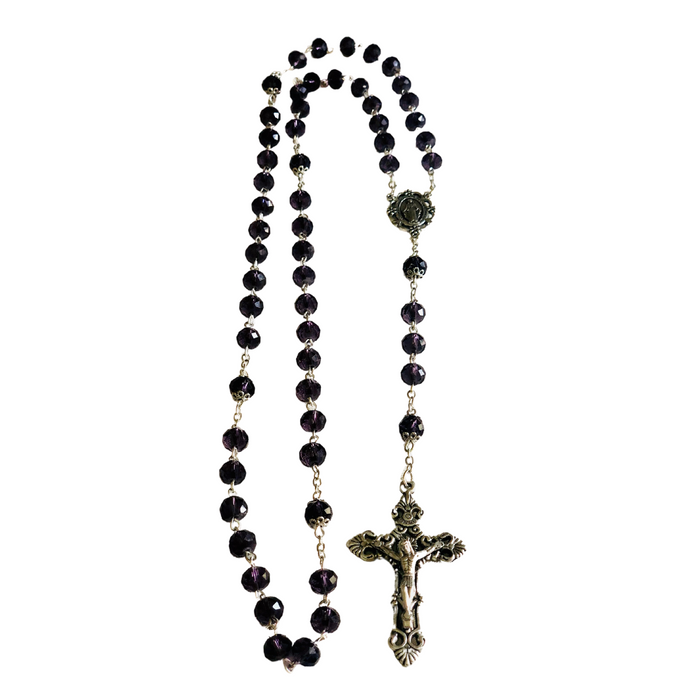 8MM Amethyst Crystal Rosary