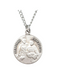 Pewter St. Raphael Medal and 18" Chain