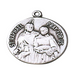 St. Raphael sterling silver medal St. Raphael necklace St. Raphael healer angel St. Raphael on rhodium chain St. Raphael image St. Raphael medal