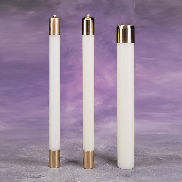 Lux Mundi Refillable Altar Candles - 25 Size Variants